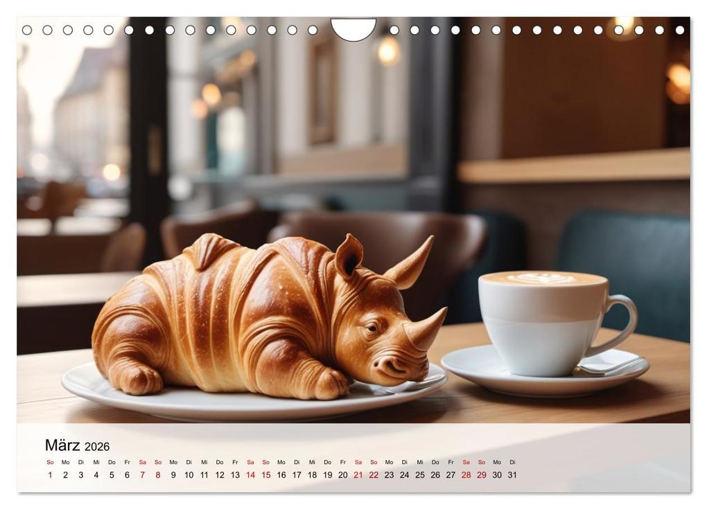Weitere Ansicht: Tierische Croissants (Wandkalender 2026 DIN A4 quer), CALVENDO Monatskalender | ShirtScene ShirtScene, Calvendo, ShirtScene