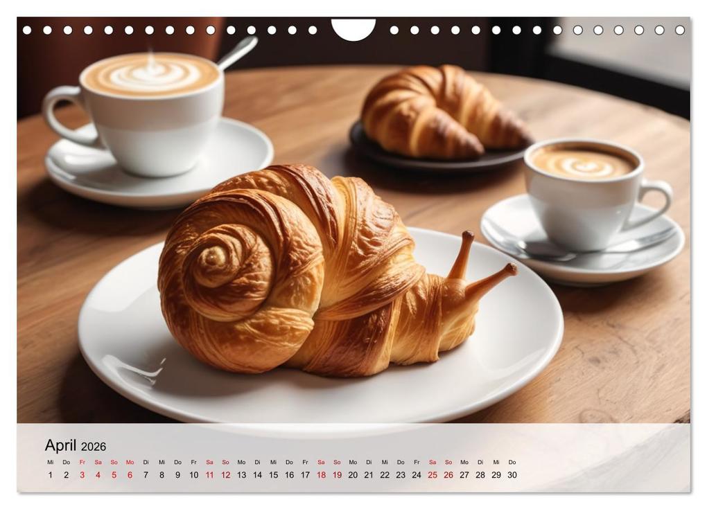 Weitere Ansicht: Tierische Croissants (Wandkalender 2026 DIN A4 quer), CALVENDO Monatskalender | ShirtScene ShirtScene, Calvendo, ShirtScene