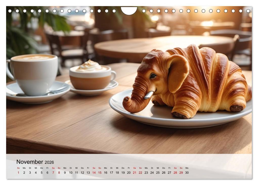 Weitere Ansicht: Tierische Croissants (Wandkalender 2026 DIN A4 quer), CALVENDO Monatskalender | ShirtScene ShirtScene, Calvendo, ShirtScene