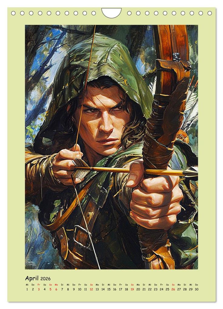 Weitere Ansicht: Druidenland. Keltische Fantasy-Figuren aus der Anderwelt (Wandkalender 2026 DIN A4 hoch), CALVENDO Monatskalender | Rose Hurley, Calvendo