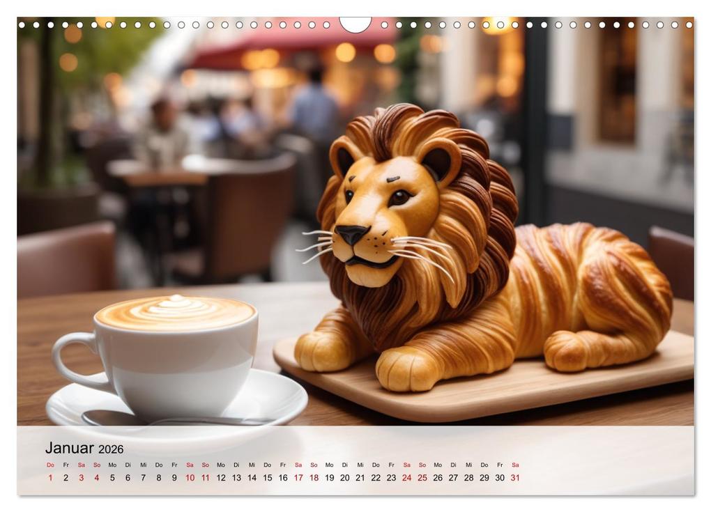 Weitere Ansicht: Tierische Croissants (Wandkalender 2026 DIN A3 quer), CALVENDO Monatskalender | ShirtScene ShirtScene, Calvendo, ShirtScene