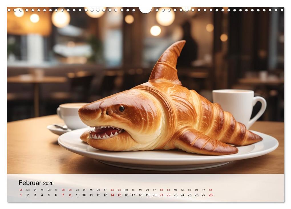 Weitere Ansicht: Tierische Croissants (Wandkalender 2026 DIN A3 quer), CALVENDO Monatskalender | ShirtScene ShirtScene, Calvendo, ShirtScene