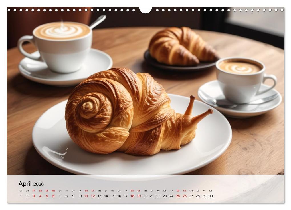 Weitere Ansicht: Tierische Croissants (Wandkalender 2026 DIN A3 quer), CALVENDO Monatskalender | ShirtScene ShirtScene, Calvendo, ShirtScene