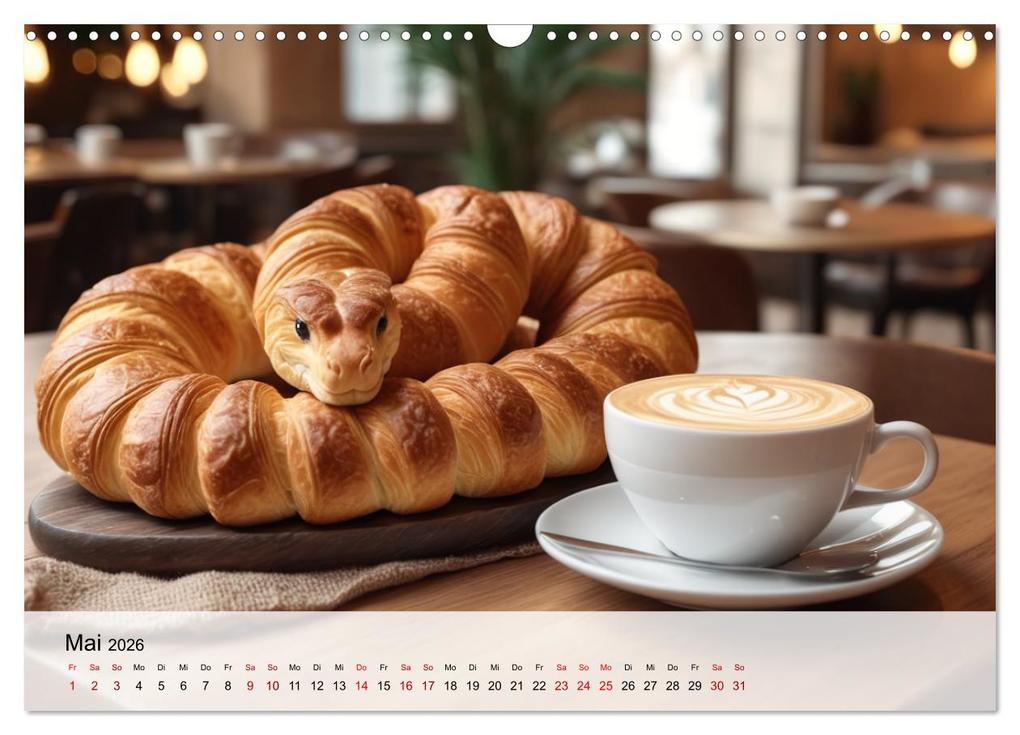 Weitere Ansicht: Tierische Croissants (Wandkalender 2026 DIN A3 quer), CALVENDO Monatskalender | ShirtScene ShirtScene, Calvendo, ShirtScene