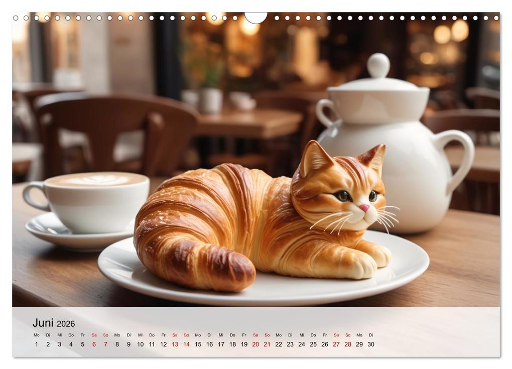 Weitere Ansicht: Tierische Croissants (Wandkalender 2026 DIN A3 quer), CALVENDO Monatskalender | ShirtScene ShirtScene, Calvendo, ShirtScene