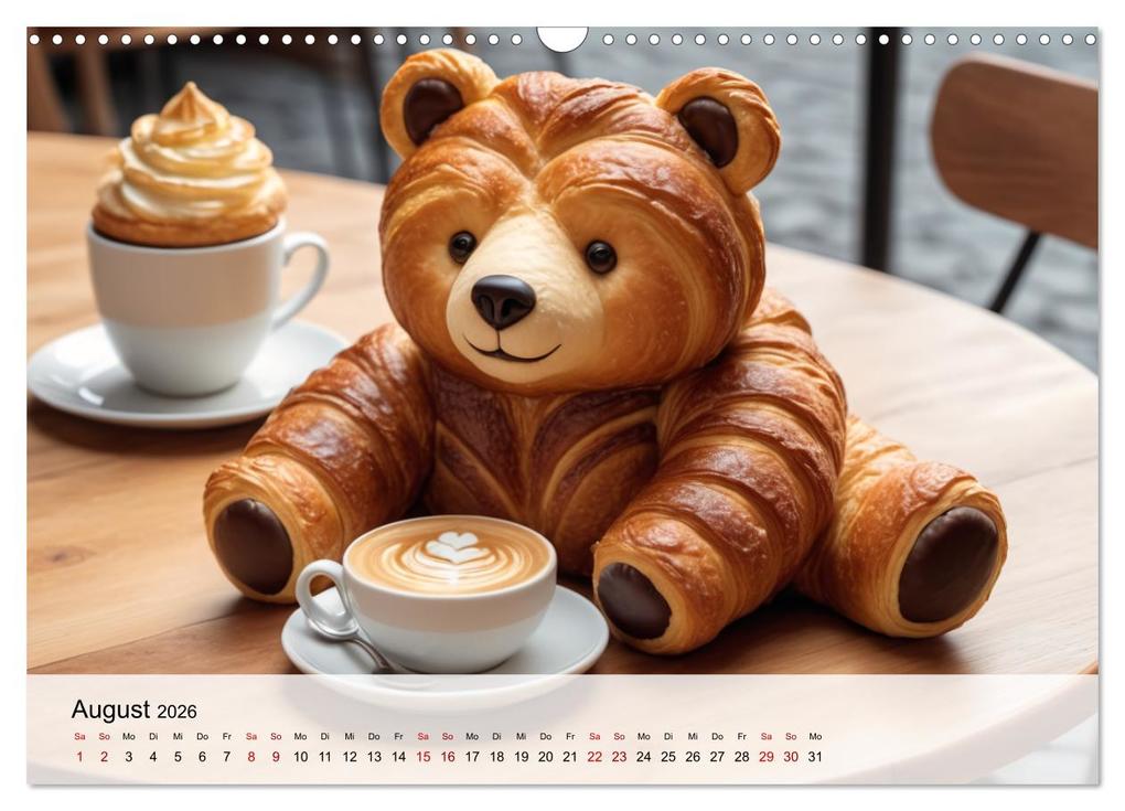 Weitere Ansicht: Tierische Croissants (Wandkalender 2026 DIN A3 quer), CALVENDO Monatskalender | ShirtScene ShirtScene, Calvendo, ShirtScene