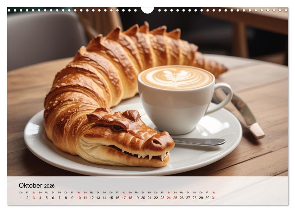 Weitere Ansicht: Tierische Croissants (Wandkalender 2026 DIN A3 quer), CALVENDO Monatskalender | ShirtScene ShirtScene, Calvendo, ShirtScene