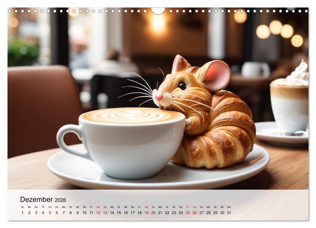 Weitere Ansicht: Tierische Croissants (Wandkalender 2026 DIN A3 quer), CALVENDO Monatskalender | ShirtScene ShirtScene, Calvendo, ShirtScene