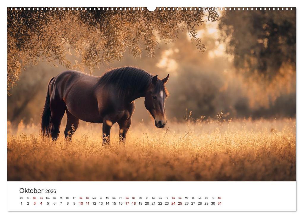 Weitere Ansicht: Im Wind der Freiheit - Ein Jahr voller Pferde (Wandkalender 2026 DIN A2 quer), CALVENDO Monatskalender | Simone Wunderlich, Calvendo