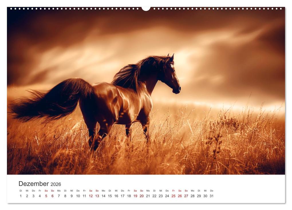 Weitere Ansicht: Im Wind der Freiheit - Ein Jahr voller Pferde (Wandkalender 2026 DIN A2 quer), CALVENDO Monatskalender | Simone Wunderlich, Calvendo