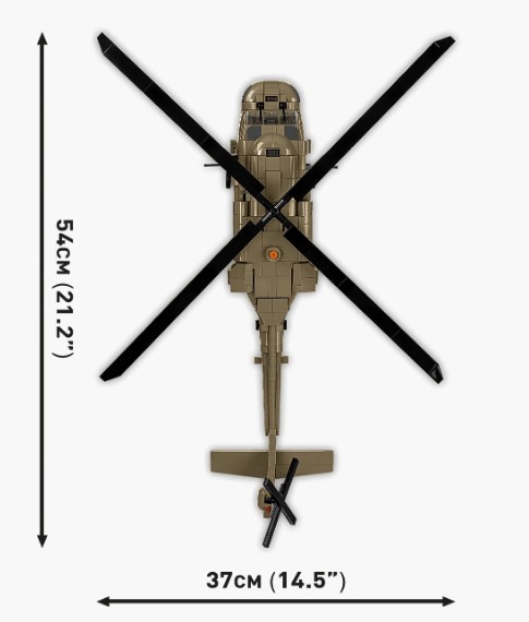 Weitere Ansicht: COBI Armed Forces 5906 - Sikorsky UH-60 Black Hawk, 1:32, Bausatz 928 Klemmbausteine, I Figur