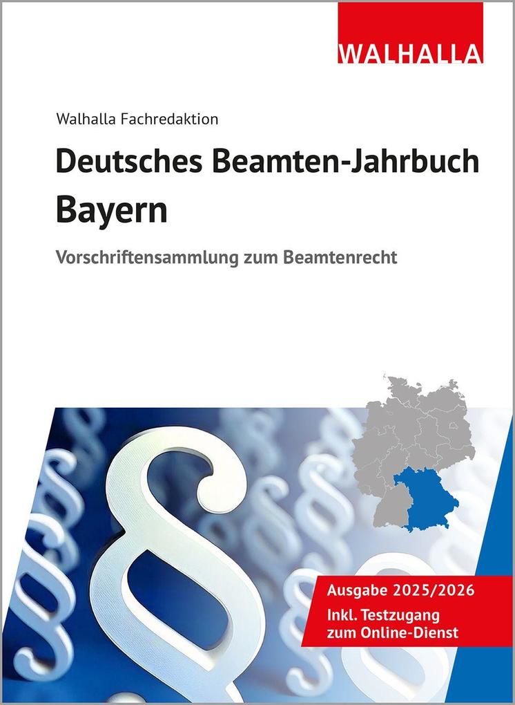 Produktbild: Deutsches Beamten-Jahrbuch Bayern 2025/2026 | Walhalla Fachredaktion