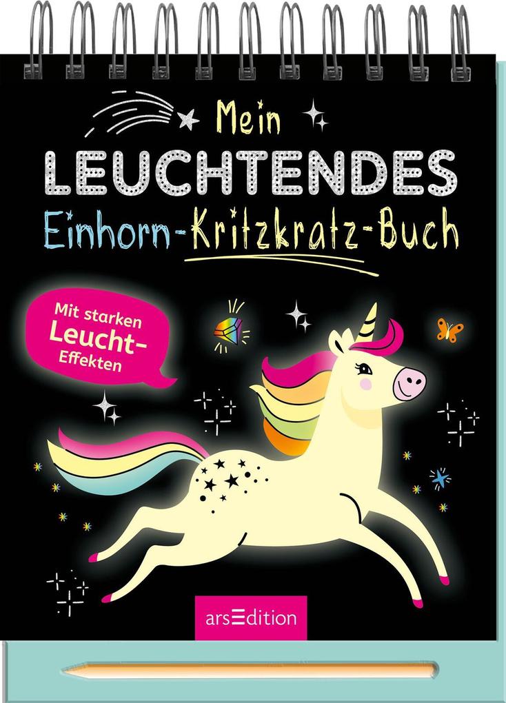 Produktbild: Mein leuchtendes Einhorn-Kritzkratz-Buch