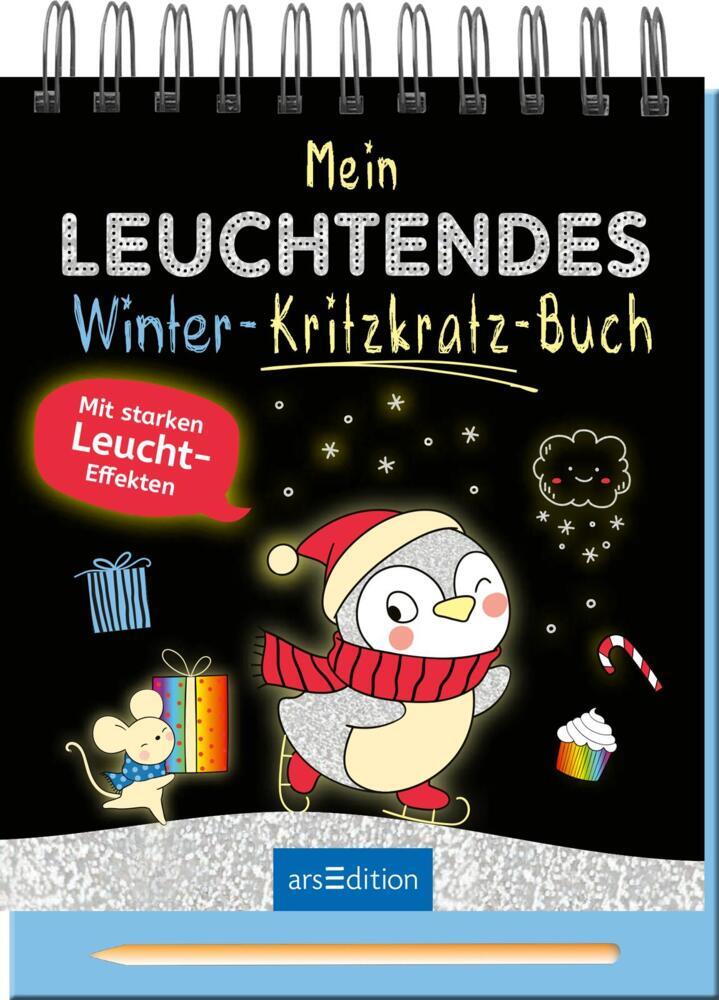 Produktbild: Mein leuchtendes Winter-Kritzkratz-Buch