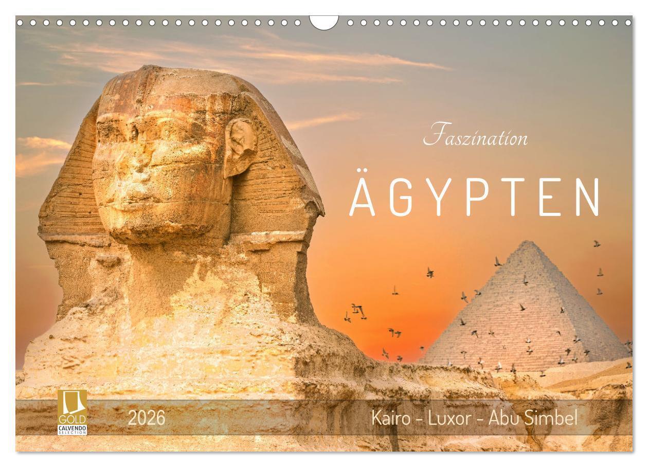 Produktbild: Faszination Ägypten: Kairo - Luxor - Abu Simbel (Wandkalender 2026 DIN A3 quer), CALVENDO Monatskalender | U-DO U-DO, Calvendo, U-DO