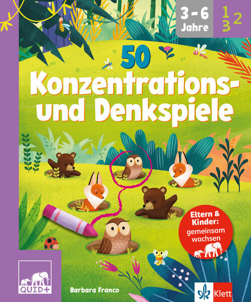 Produktbild: QUID+ 50 Konzentrations- und Denkspiele