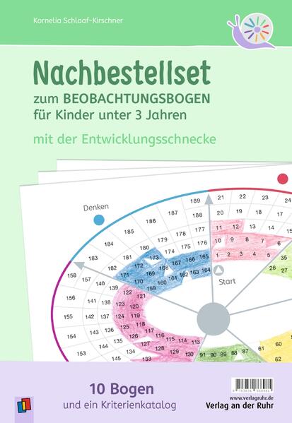 Produktbild: Nachbestellset zum Beobachtungsbogen für Kinder unter 3 Jahren | Kornelia Schlaaf-Kirschner
