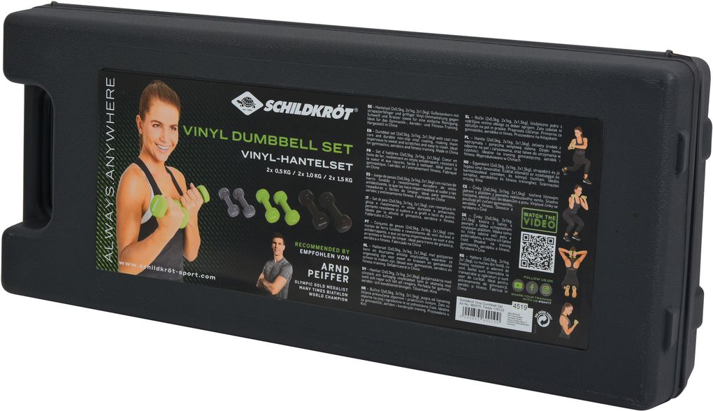 Produktbild: Schildkröt Fitness - Vinyl-Hantelset im Koffer