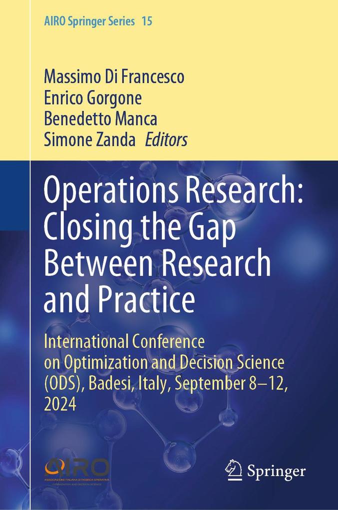 Produktbild: Operations Research: Closing the Gap Between Research and Practice