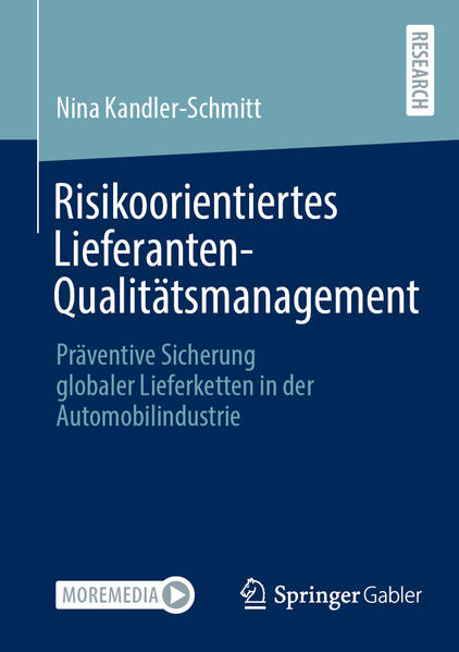 Produktbild: Risikoorientiertes Lieferanten-Qualitätsmanagement | Nina Kandler-Schmitt