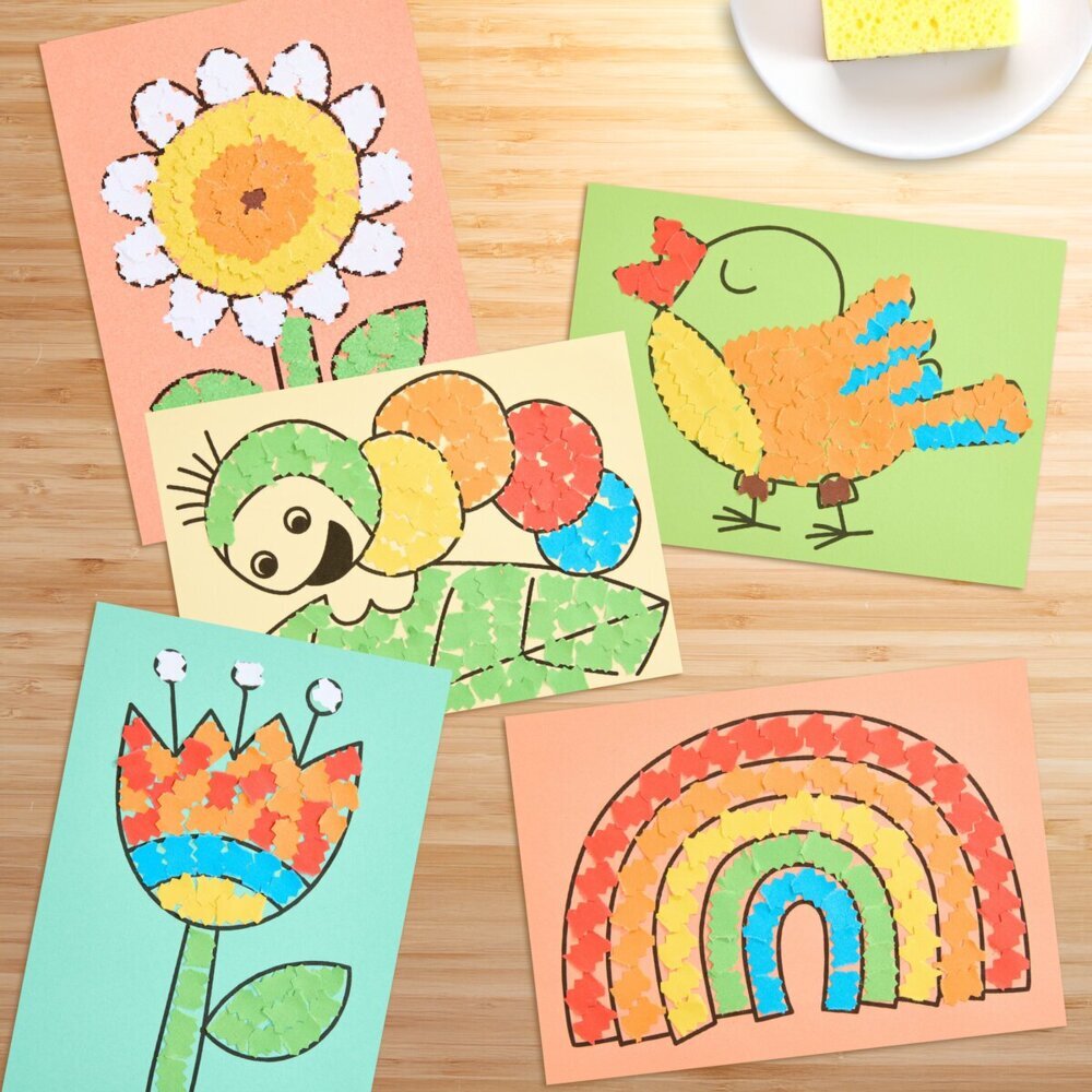 Produktbild: Bastelset - Erstes Kleben Frühlingsbilder