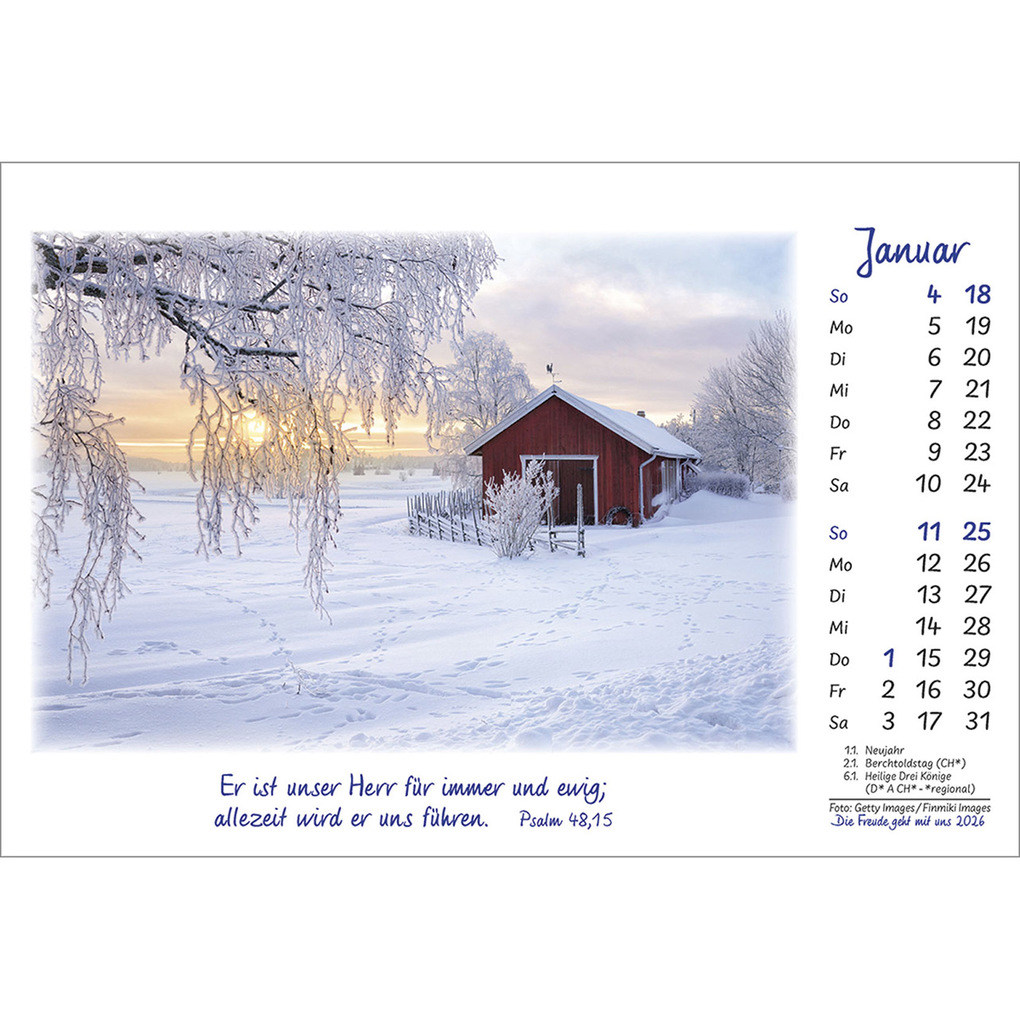 Weitere Ansicht: Die Freude geht mit uns 2026