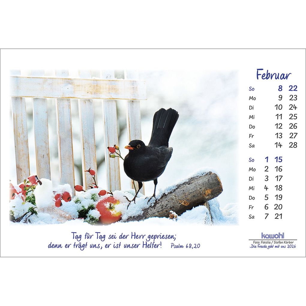 Weitere Ansicht: Die Freude geht mit uns 2026