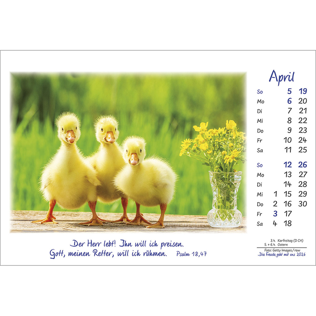 Weitere Ansicht: Die Freude geht mit uns 2026