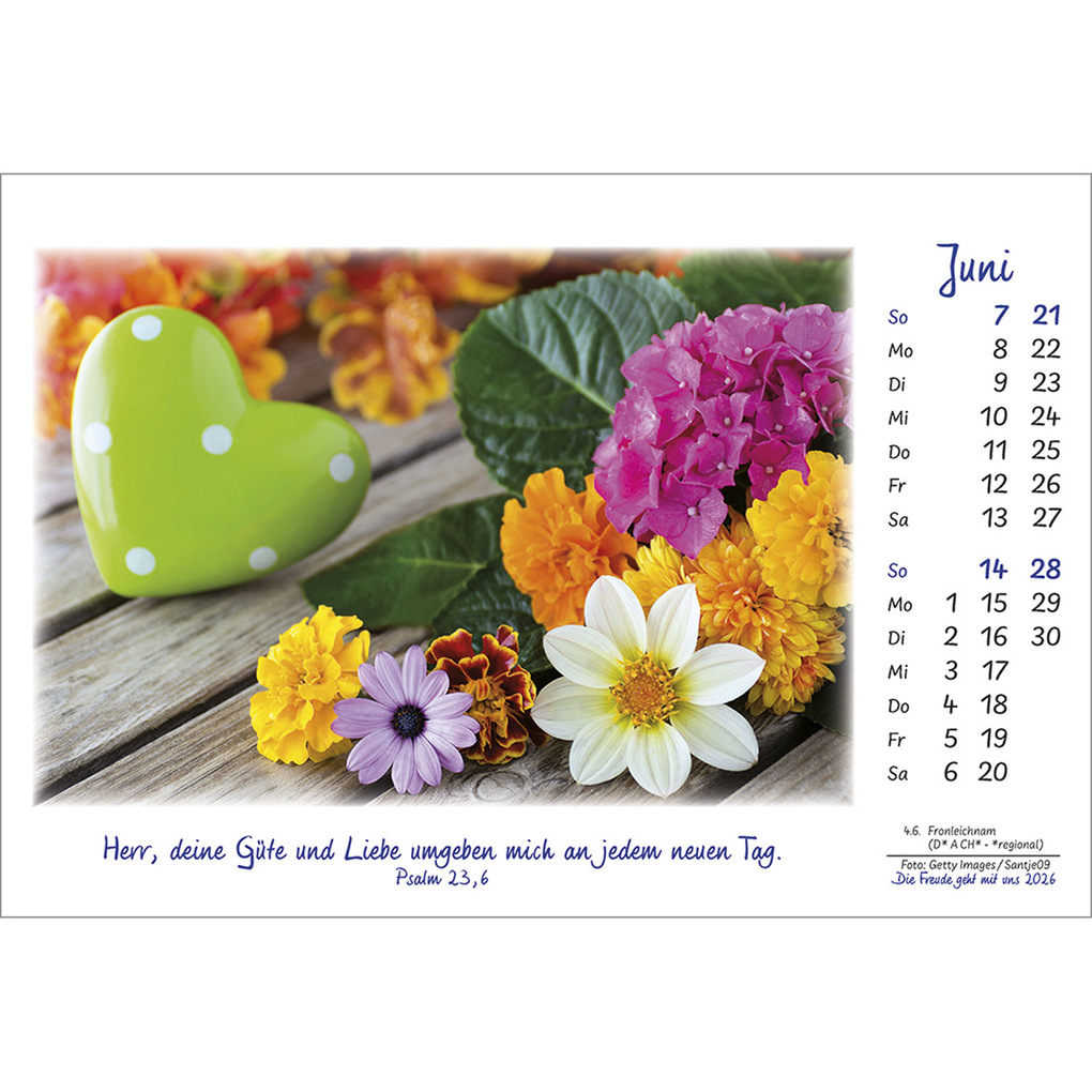 Weitere Ansicht: Die Freude geht mit uns 2026