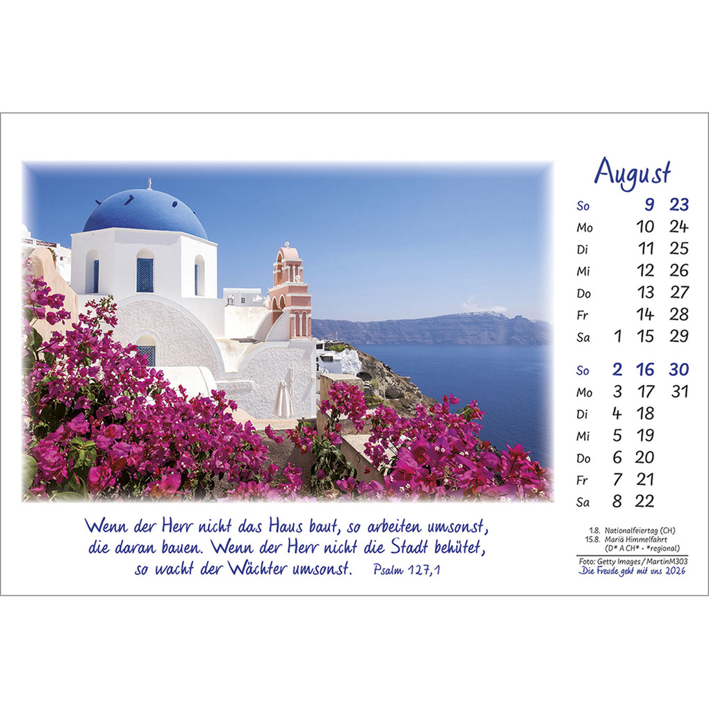 Weitere Ansicht: Die Freude geht mit uns 2026