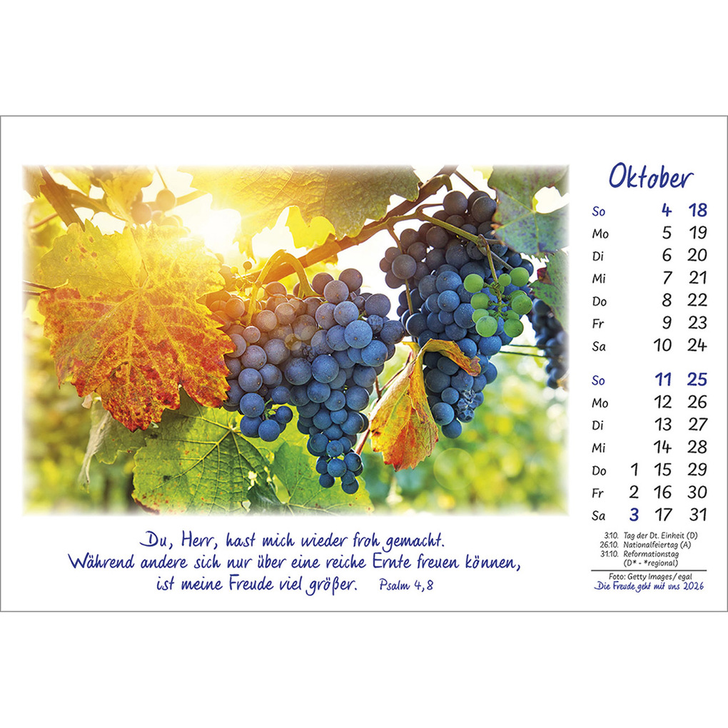 Weitere Ansicht: Die Freude geht mit uns 2026