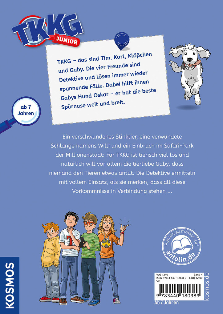 Weitere Ansicht: TKKG Junior, 4, Wildes Tierchaos | Christine Haas