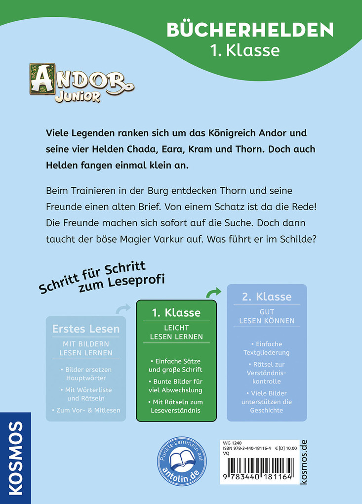 Weitere Ansicht: Andor Junior, Bücherhelden 1. Klasse, Die geheime Botschaft | Jens Baumeister