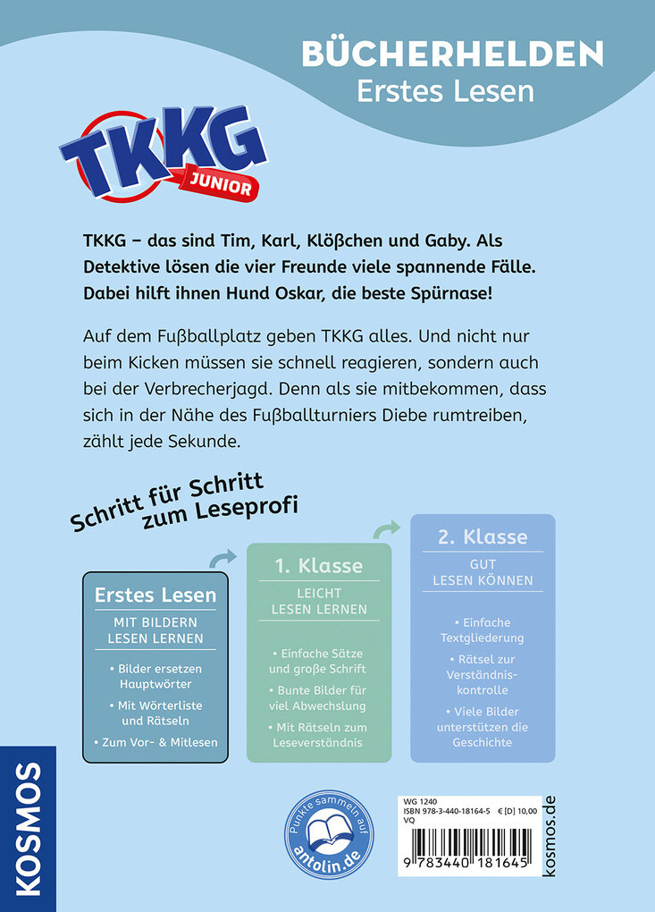 Weitere Ansicht: TKKG Junior, Bücherhelden Erstes Lesen, Tatort Fußballplatz | Benjamin Schreuder