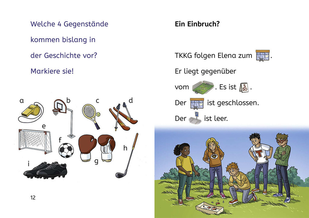 Weitere Ansicht: TKKG Junior, Bücherhelden Erstes Lesen, Tatort Fußballplatz | Benjamin Schreuder