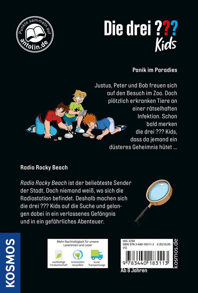 Weitere Ansicht: Die drei ??? Kids, Panik im Paradies / Radio Rocky Beach (Doppelband) | Ulf Blanck