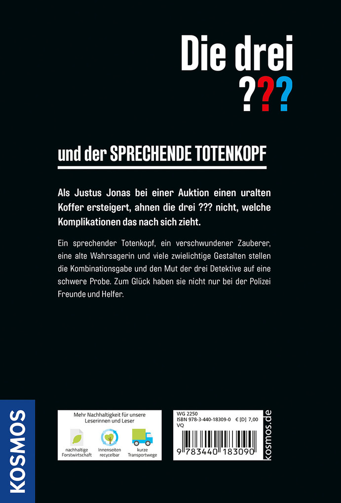 Weitere Ansicht: Die drei ??? und der sprechende Totenkopf | Robert Arthur