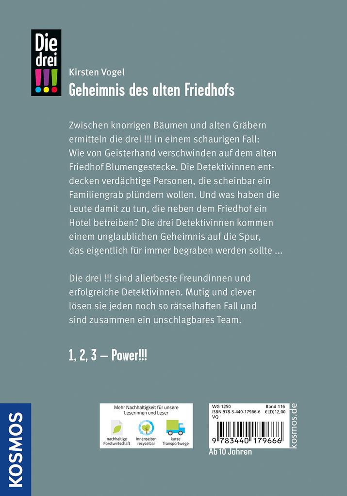 Weitere Ansicht: Die drei !!!,116, Geheimnis des alten Friedhofs | Kirsten Vogel