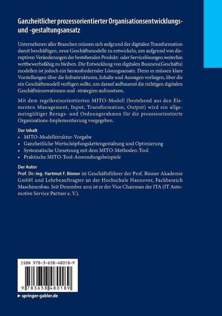 Weitere Ansicht: Ganzheitlicher prozessorientierter Organisationsentwicklungs- und -gestaltungsansatz | Hartmut F. Binner
