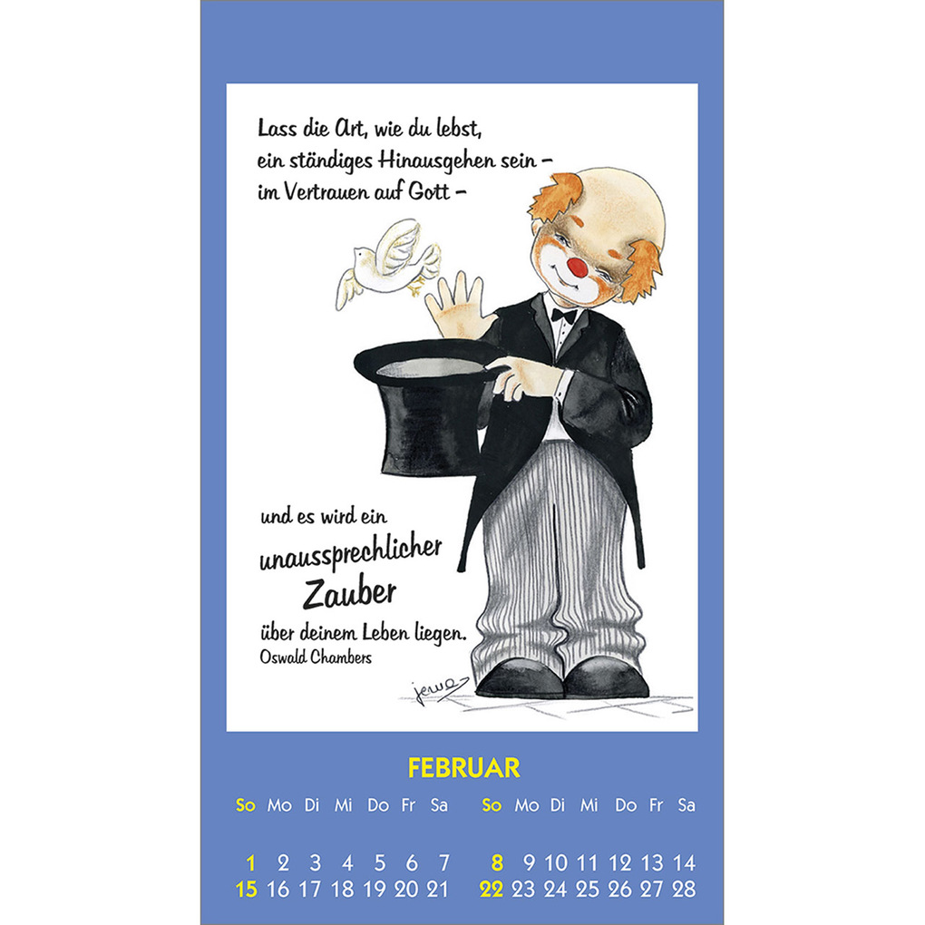 Weitere Ansicht: Kleine Clown-Grüße 2026