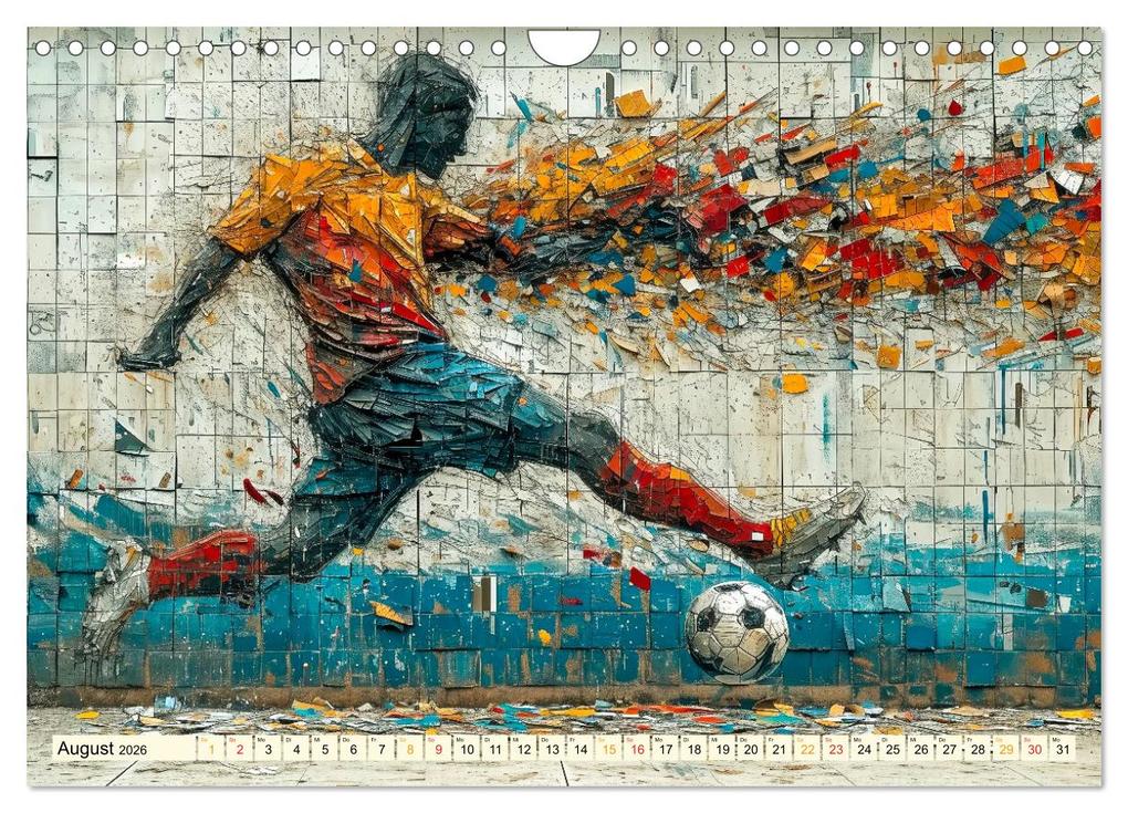 Weitere Ansicht: Fußball Graffiti - sportliche Kunst (Wandkalender 2026 DIN A4 quer), CALVENDO Monatskalender | Peter Roder, Calvendo