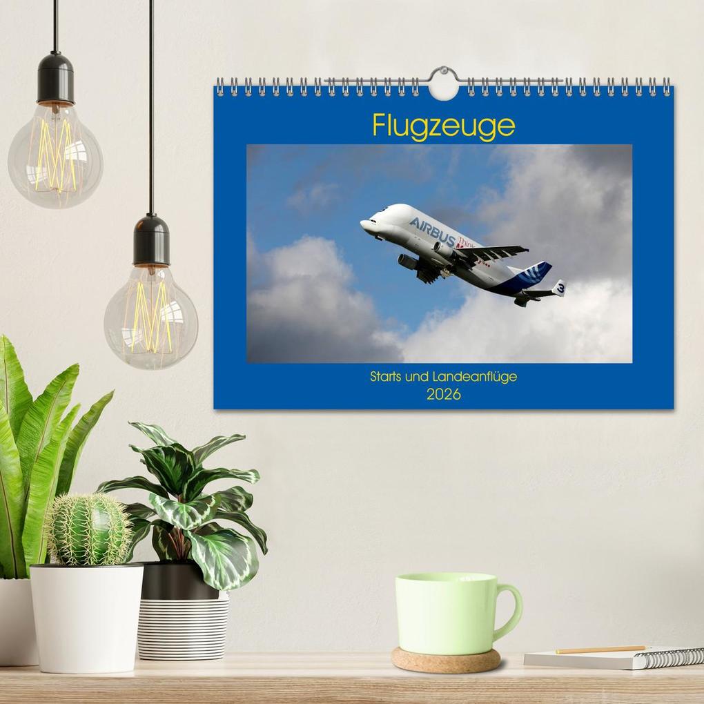 Weitere Ansicht: Flugzeuge - Starts und Landeanflüge (Wandkalender 2026 DIN A4 quer), CALVENDO Monatskalender | Frank Gayde, Calvendo