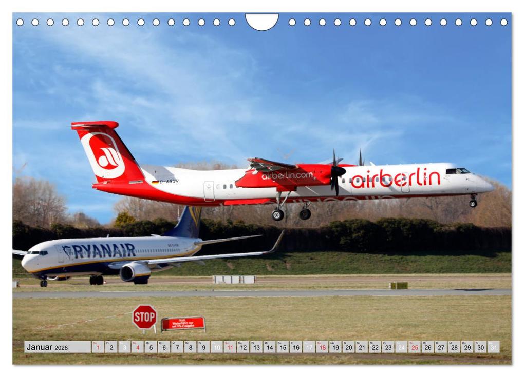 Weitere Ansicht: Flugzeuge - Starts und Landeanflüge (Wandkalender 2026 DIN A4 quer), CALVENDO Monatskalender | Frank Gayde, Calvendo