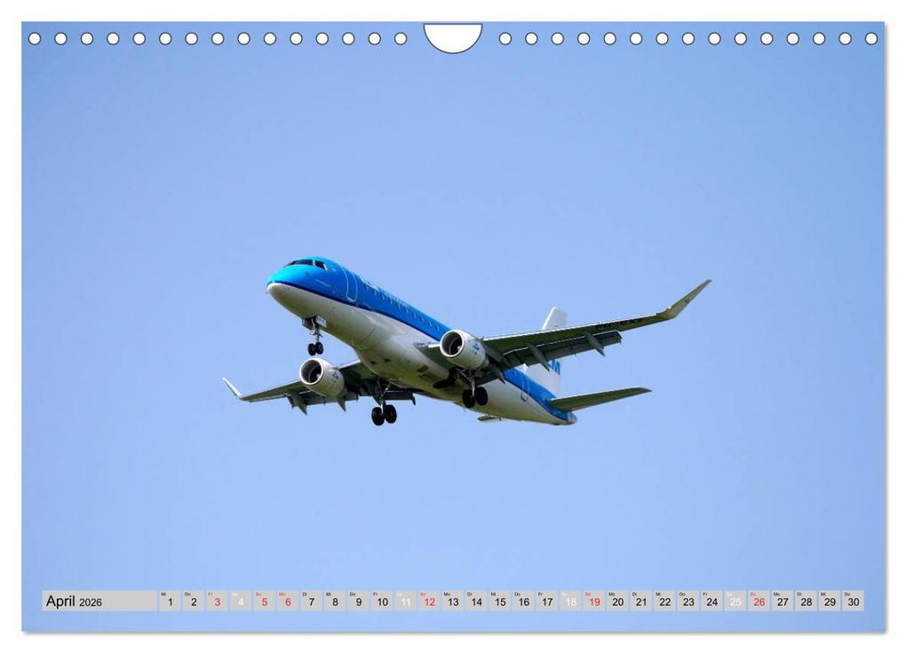 Weitere Ansicht: Flugzeuge - Starts und Landeanflüge (Wandkalender 2026 DIN A4 quer), CALVENDO Monatskalender | Frank Gayde, Calvendo