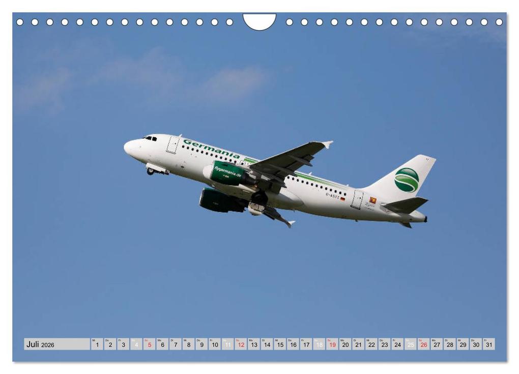 Weitere Ansicht: Flugzeuge - Starts und Landeanflüge (Wandkalender 2026 DIN A4 quer), CALVENDO Monatskalender | Frank Gayde, Calvendo