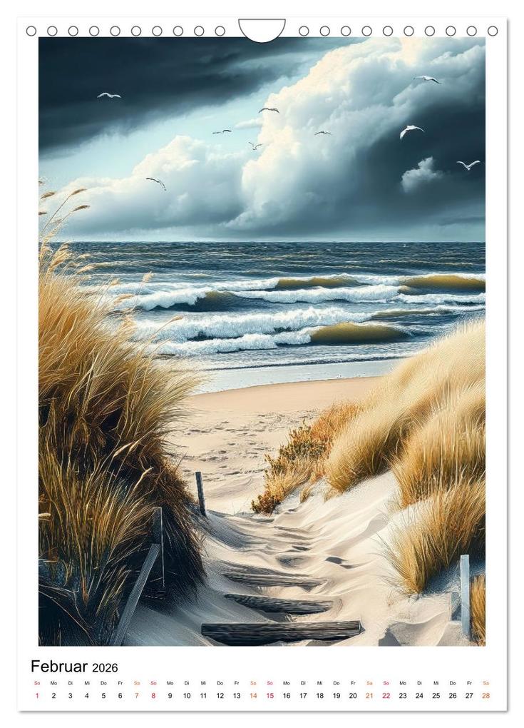 Weitere Ansicht: Dänemark - Wellen, Wind, Lebensgefühl (Wandkalender 2026 DIN A4 hoch), CALVENDO Monatskalender | Peter Roder, Calvendo