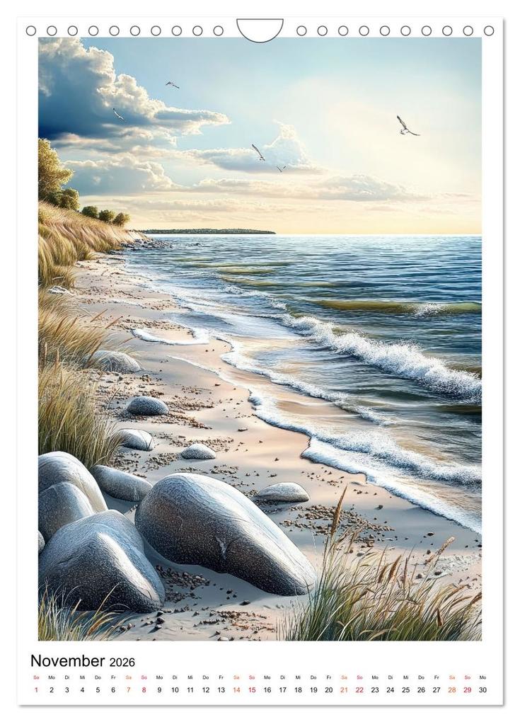 Weitere Ansicht: Dänemark - Wellen, Wind, Lebensgefühl (Wandkalender 2026 DIN A4 hoch), CALVENDO Monatskalender | Peter Roder, Calvendo