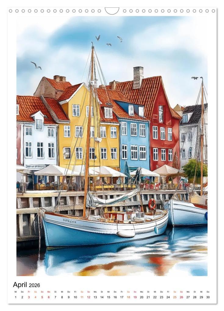 Weitere Ansicht: Dänemark - Wellen, Wind, Lebensgefühl (Wandkalender 2026 DIN A3 hoch), CALVENDO Monatskalender | Peter Roder, Calvendo