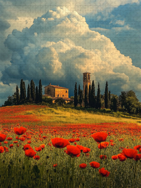 Weitere Ansicht: CALVENDO Puzzle Genieße die Landschaft wenn der rote Mohn blüht | 2000 Teile Lege-Größe 90x67cm Foto-Puzzle für glückliche Stunden | Calvendo