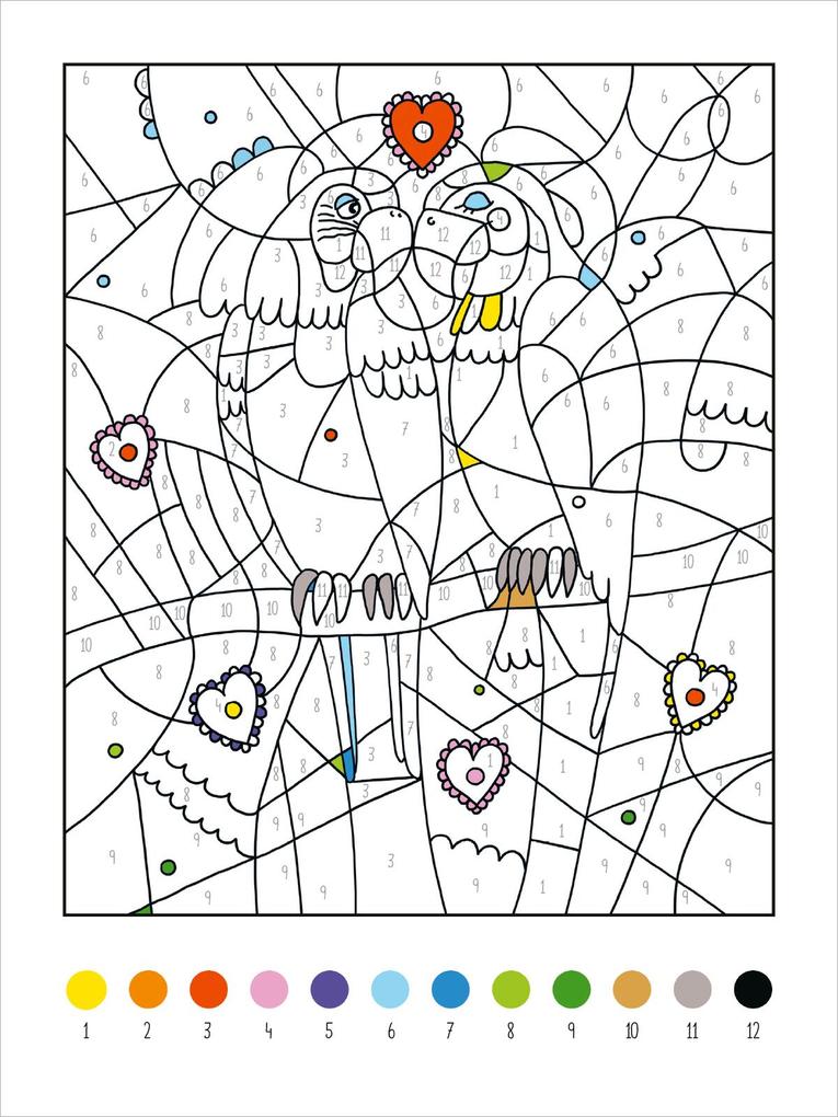 Weitere Ansicht: Mein dickes Malen-nach-Zahlen-Buch - Wilde Tiere